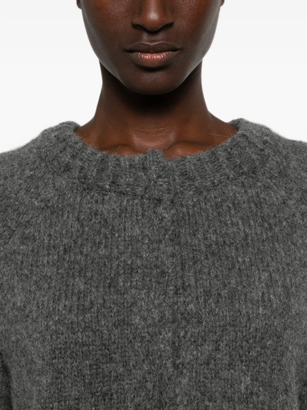 SUSANNE BOMMER Cropped vest met raglan mouwen Grijs