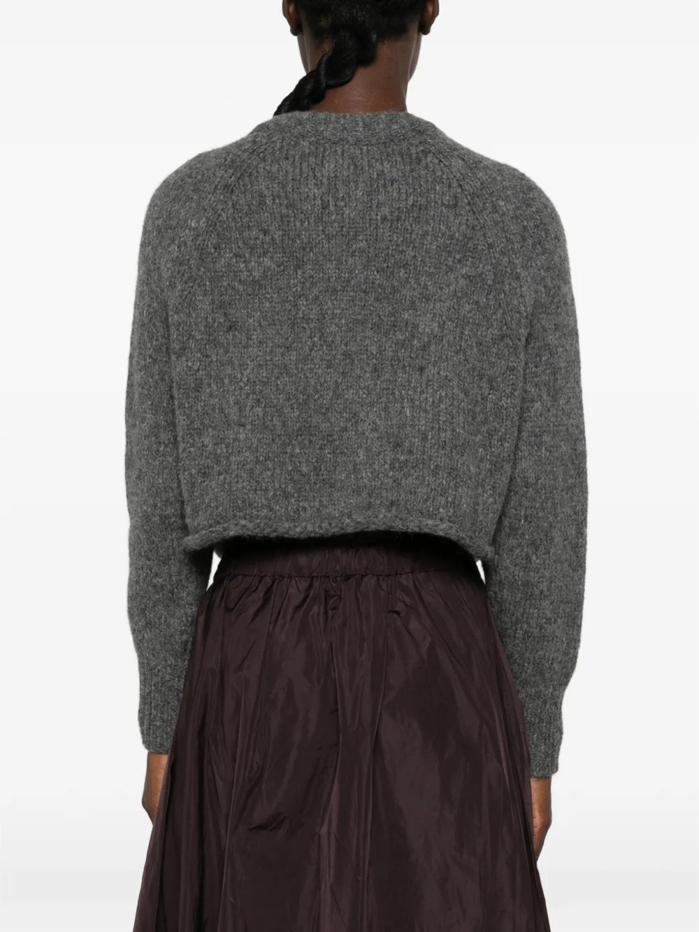 SUSANNE BOMMER Cropped vest met raglan mouwen Grijs