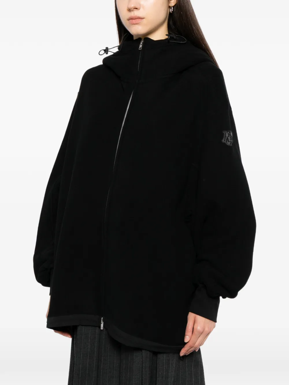 Yohji Yamamoto Liy zip hoodie Zwart