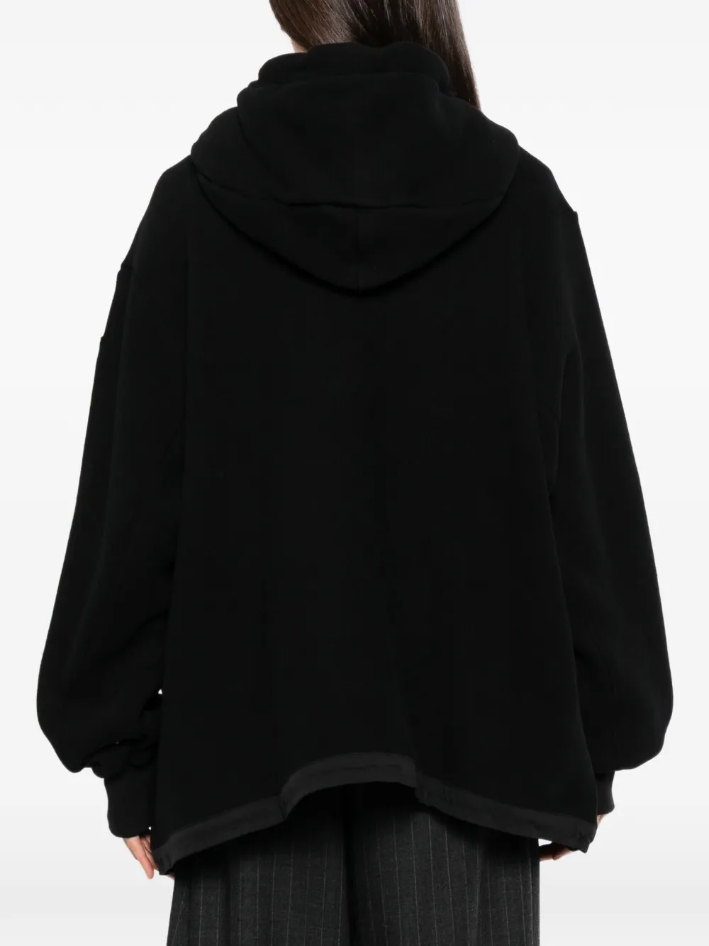 Yohji Yamamoto Liy zip hoodie Zwart
