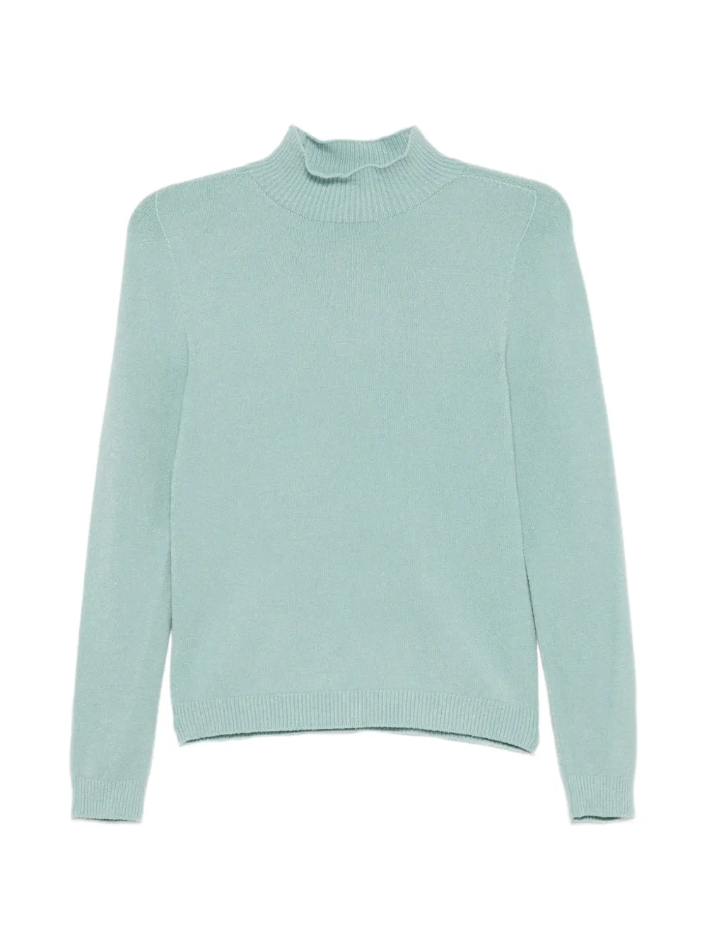 AROVESCIO high-neck rib-trimmed sweater