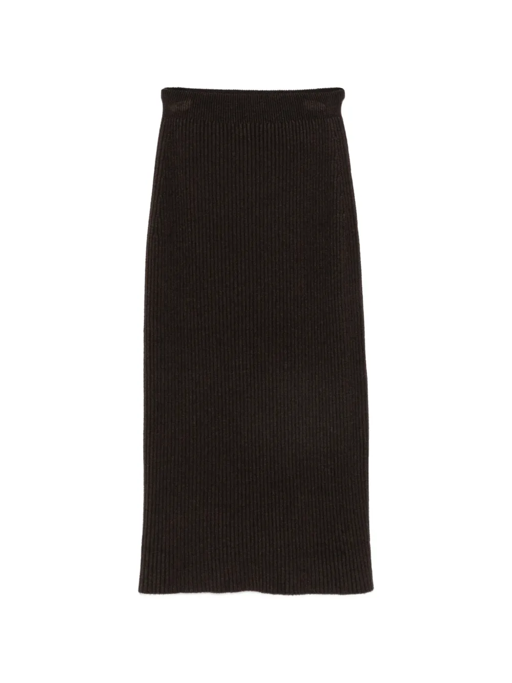 AROVESCIO ribbed-knit skirt