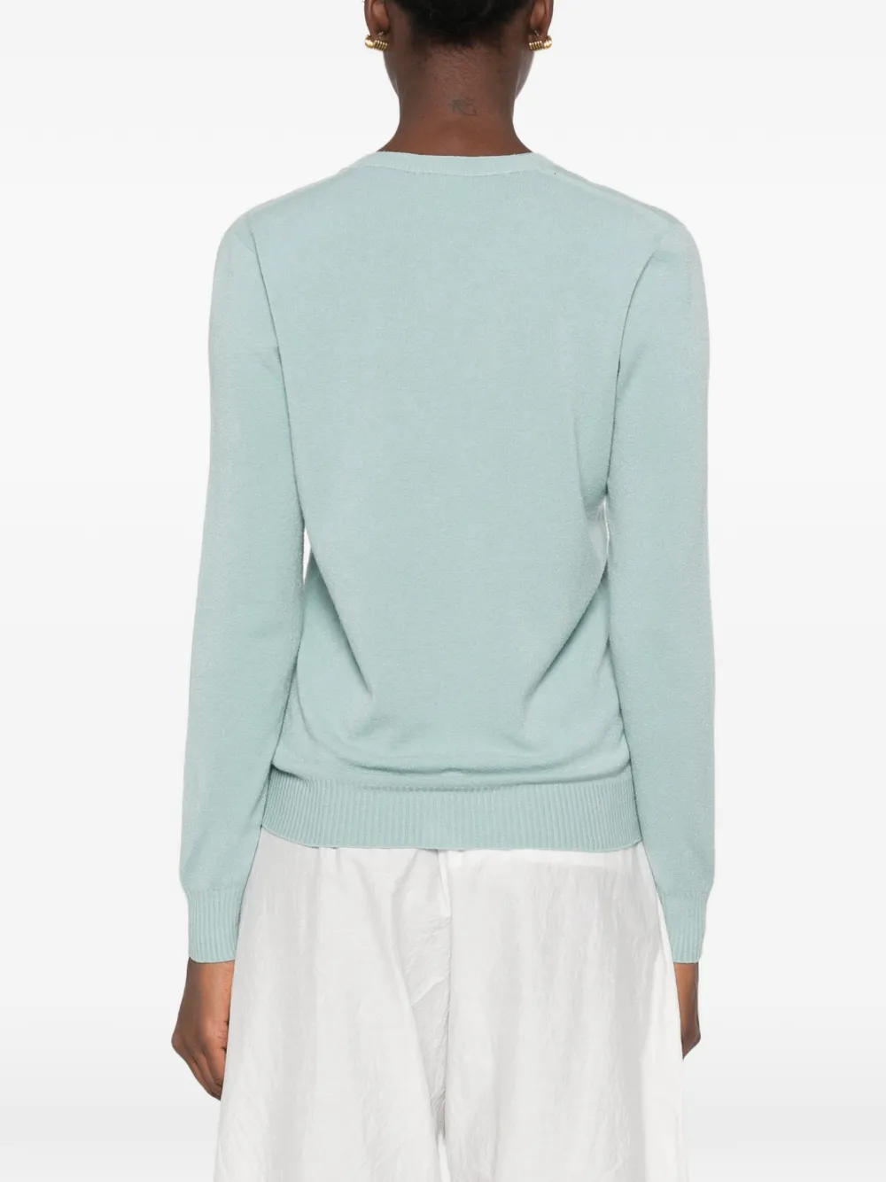 AROVESCIO Button-up vest met V-hals Blauw