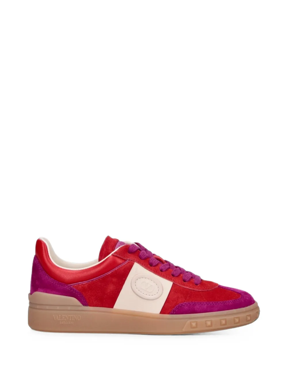 Valentino Garavani Sneakers mit Kontrasteinsätzen - Rot