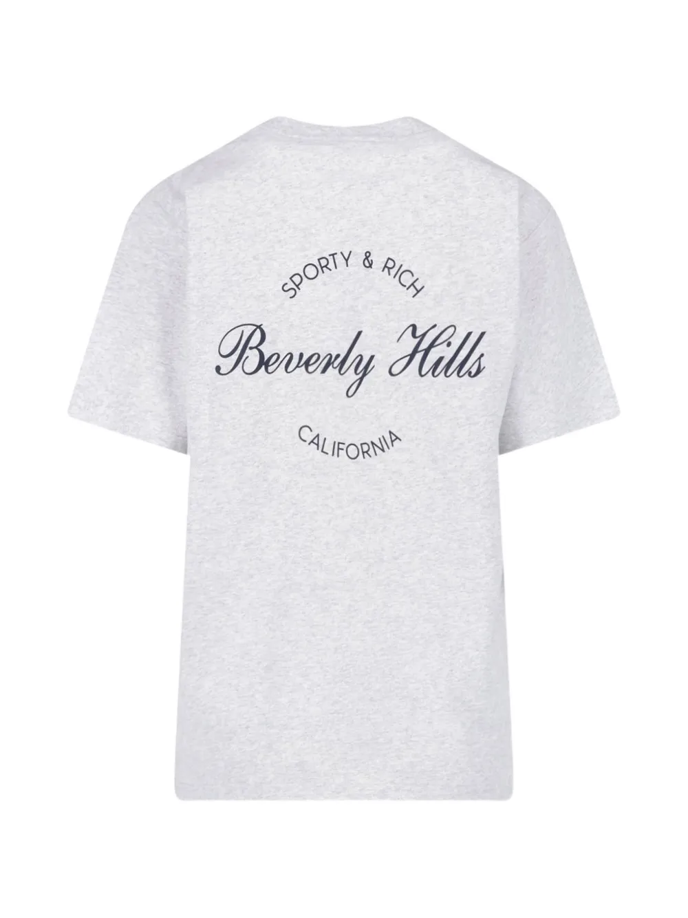 Sporty & Rich Beverly Hills logo-print T-shirt Grijs