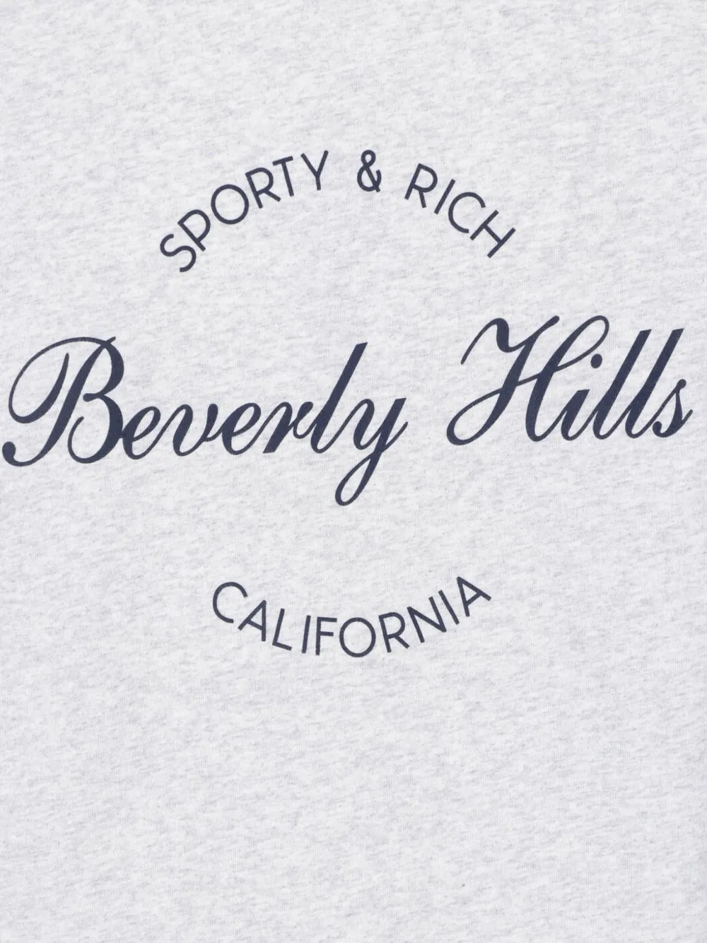 Sporty & Rich Beverly Hills logo-print T-shirt Grijs