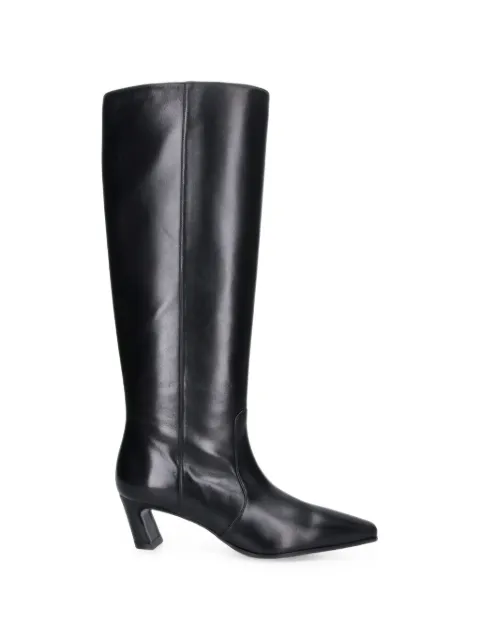 Stuart Weitzman Stassi 50 square-toe leather boots