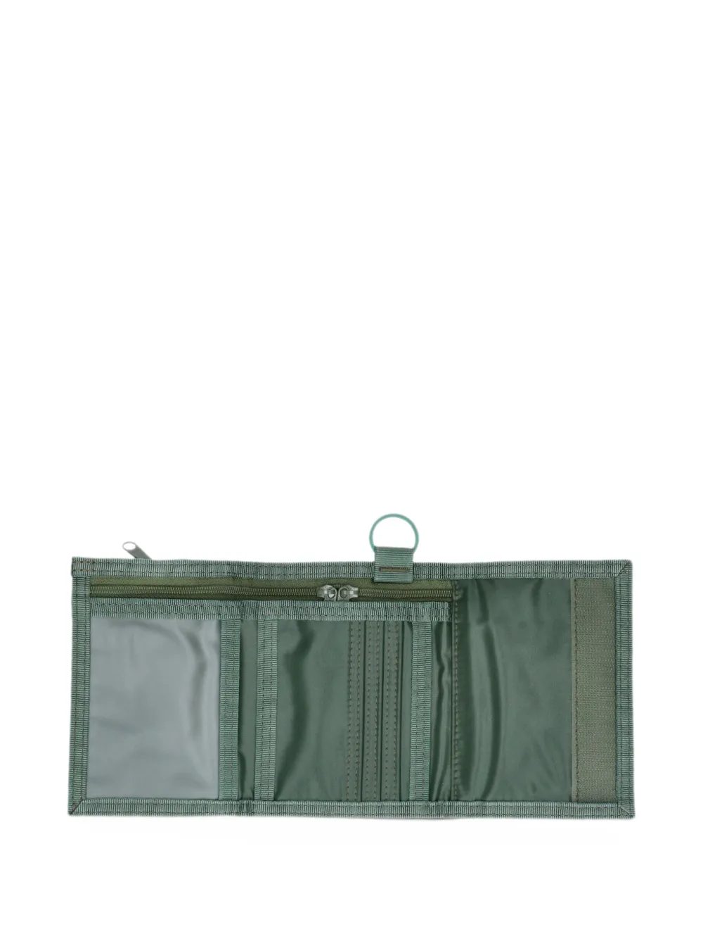 Porter-Yoshida & Co. logo-patch trifold wallet Groen