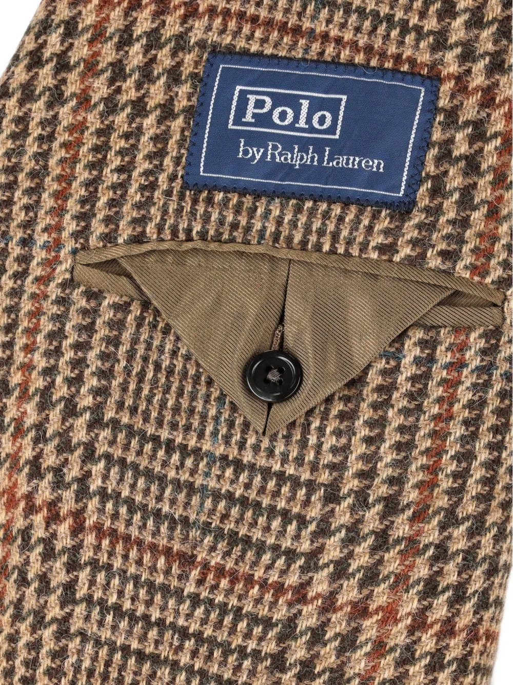 Polo Ralph Lauren Heyworth Glen geruite blazer Bruin