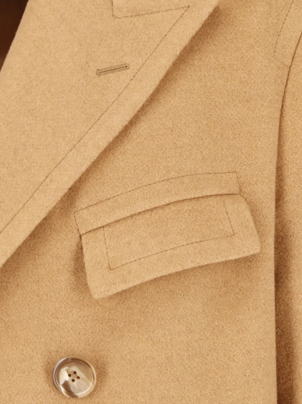 Polo Ralph Lauren double-breasted camel-hair coat Beige