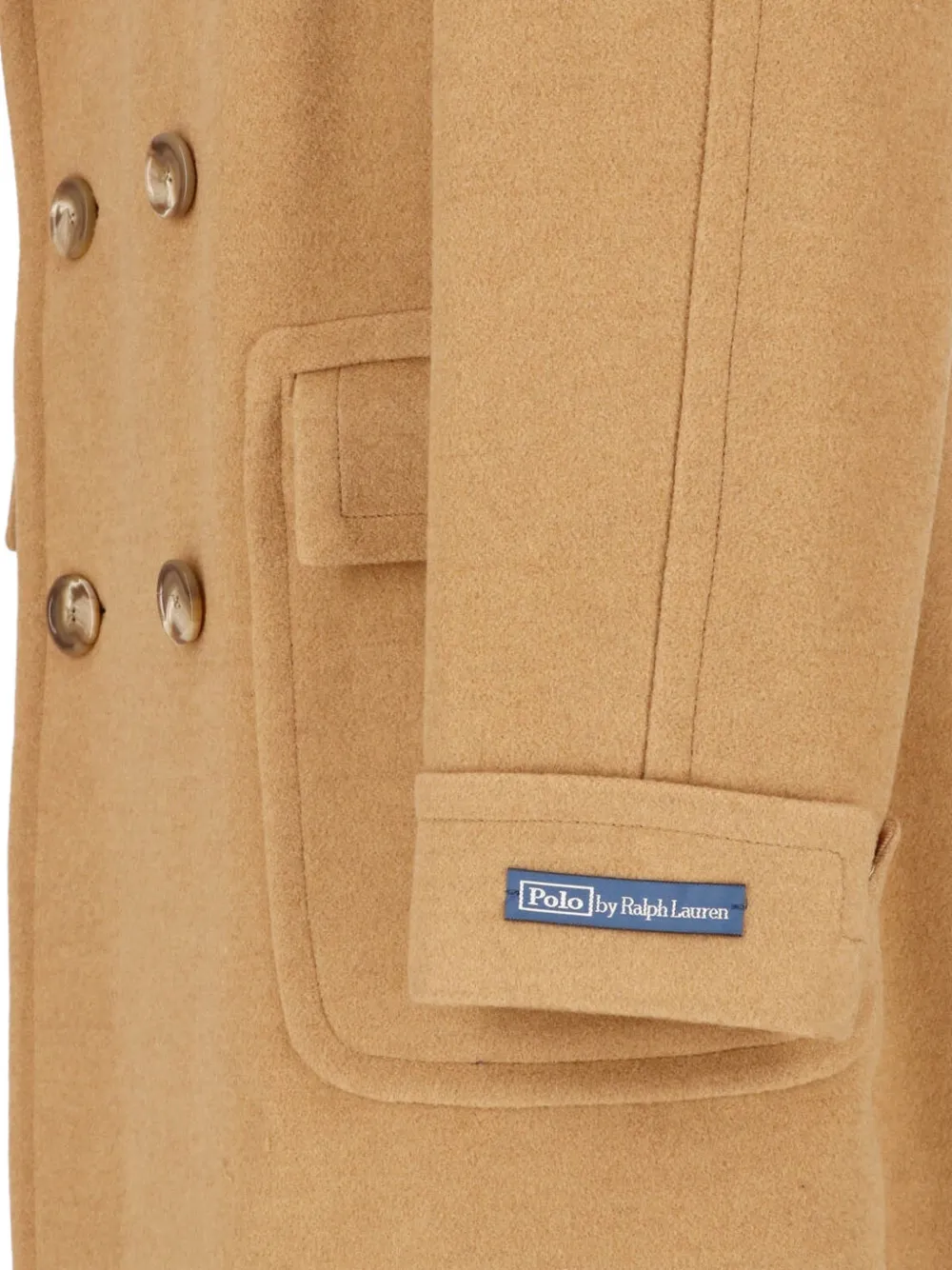 Polo Ralph Lauren double-breasted camel-hair coat Beige