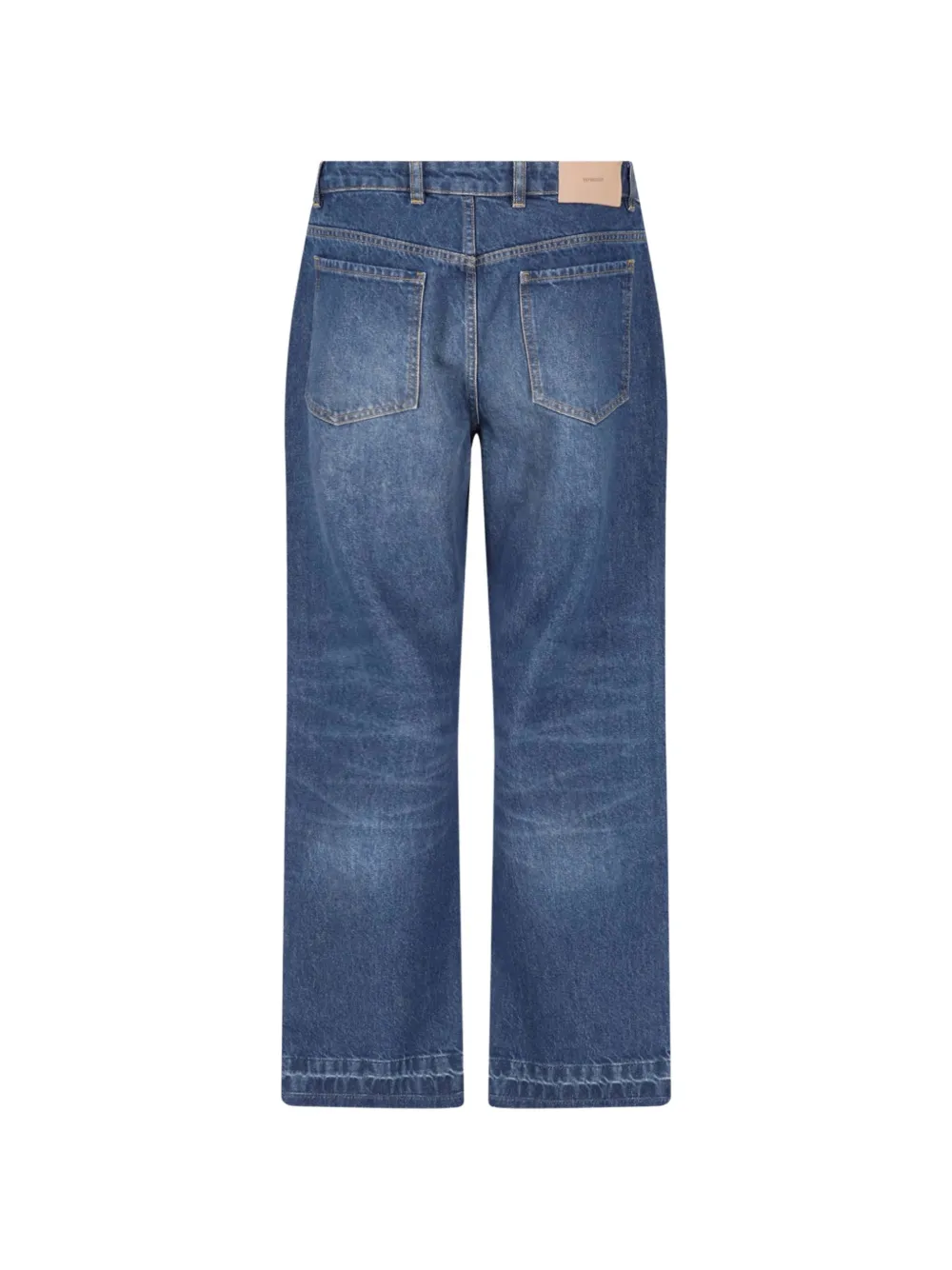 Represent Heaton gerafelde whisker jeans Blauw