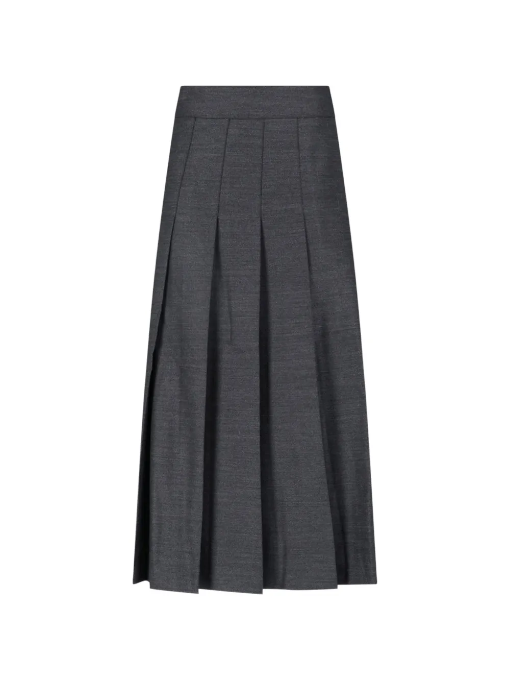 Róhe pleated mid-lengh skirt - Grigio