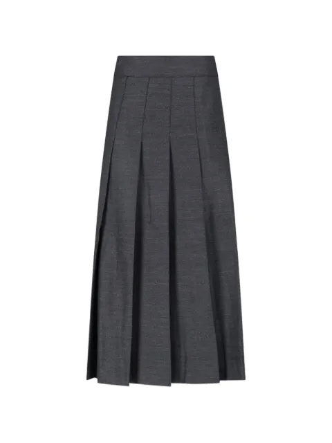 Róhe pleated mid-lengh skirt