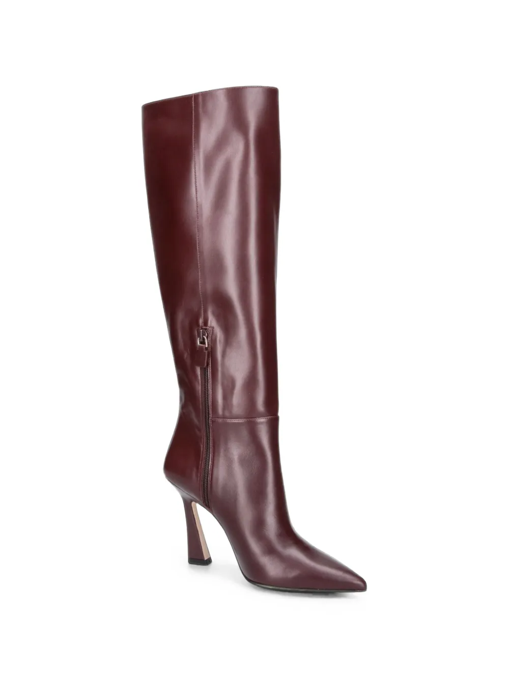 Stuart Weitzman pointed-toe knee-high boots Rood