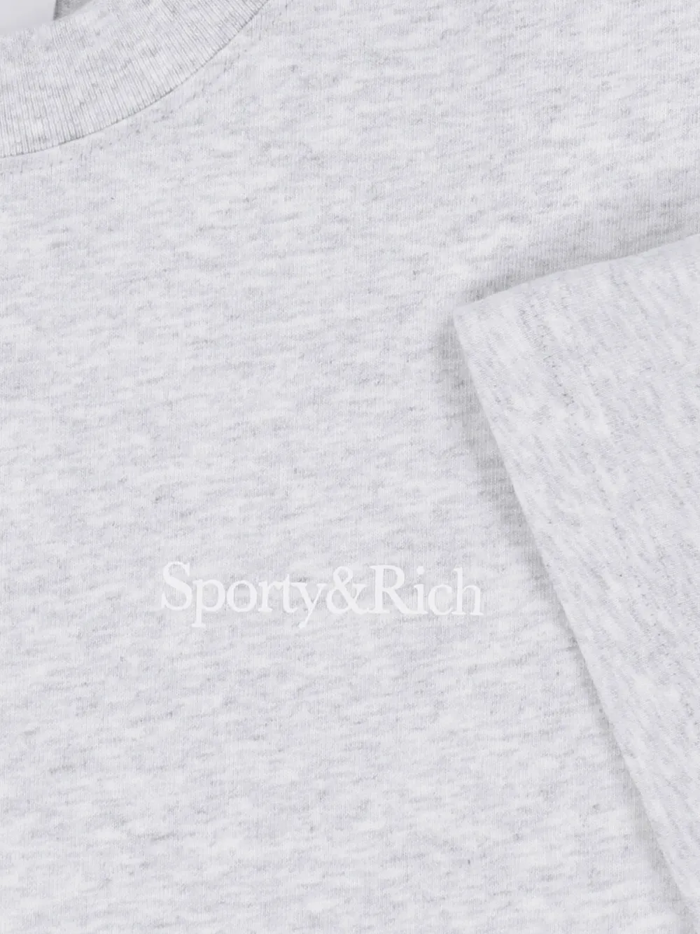 Sporty & Rich Cameron logo-print cotton T-shirt Grijs