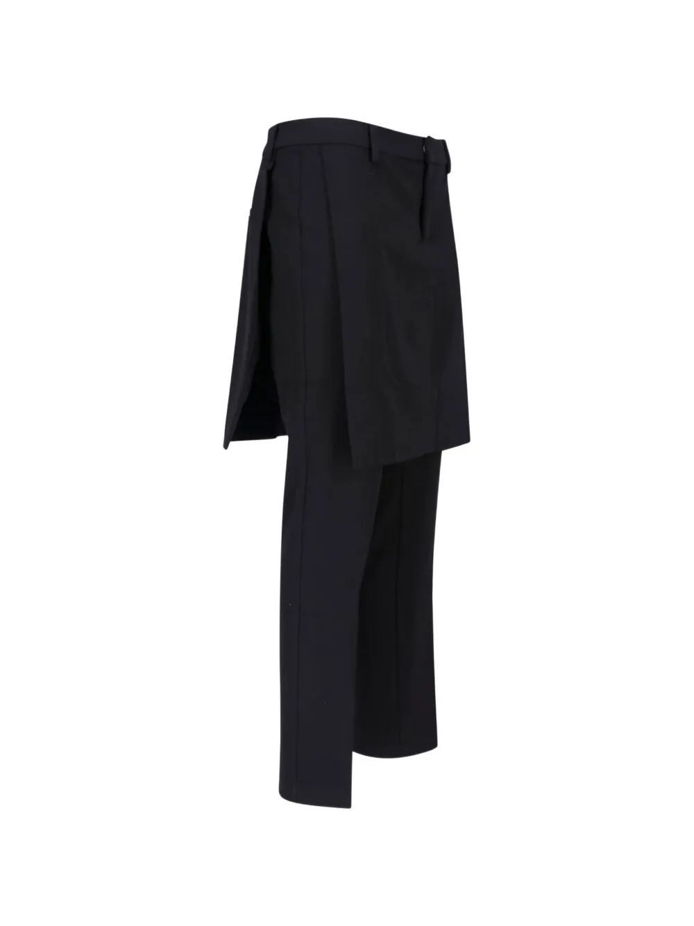Gimaguas Mia layered skirt-overlay trousers Zwart