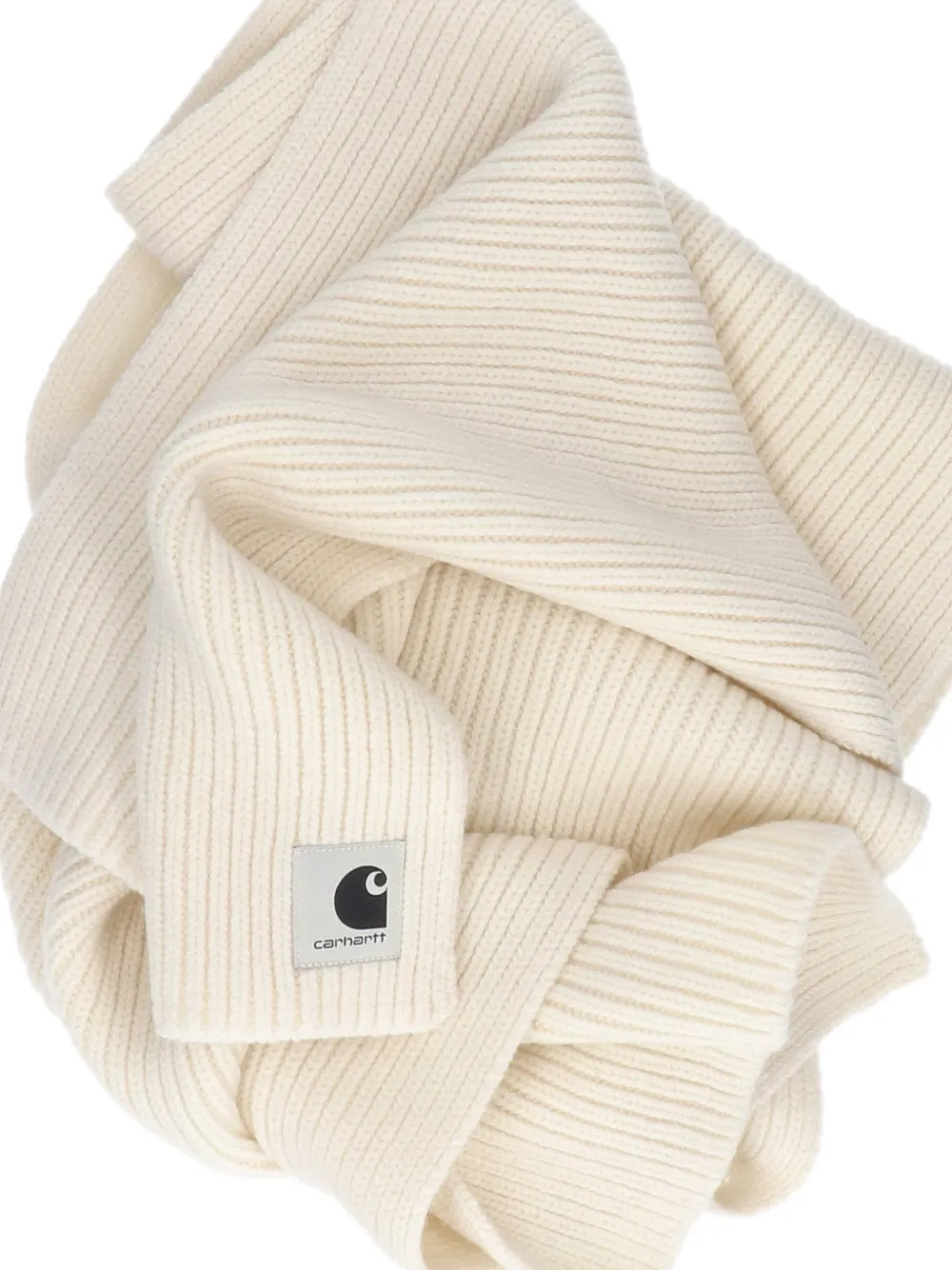 Carhartt WIP Mira logo-patch scarf Beige