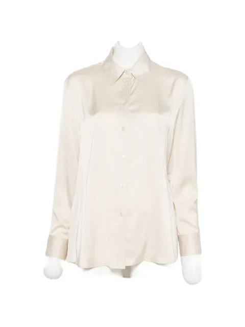 IMPERIAL camisa con efecto satinado y cinturón
