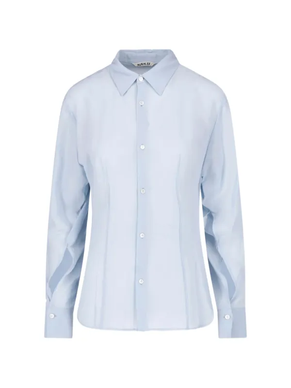 Auralee Button-up Shirt in Blue