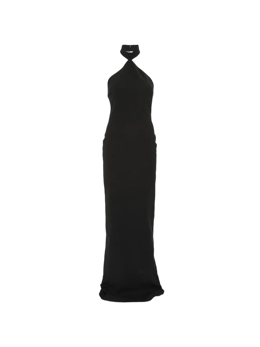 The New Arrivals Ilkyaz Ozel Kailash Neckholder-Maxikleid mit Schlitz - Schwarz