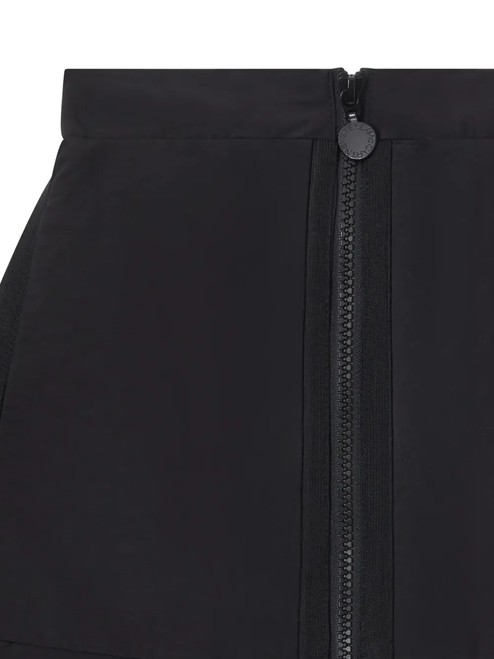 Stella McCartney Kids Rok met geborduurd logo en ritssluiting Zwart
