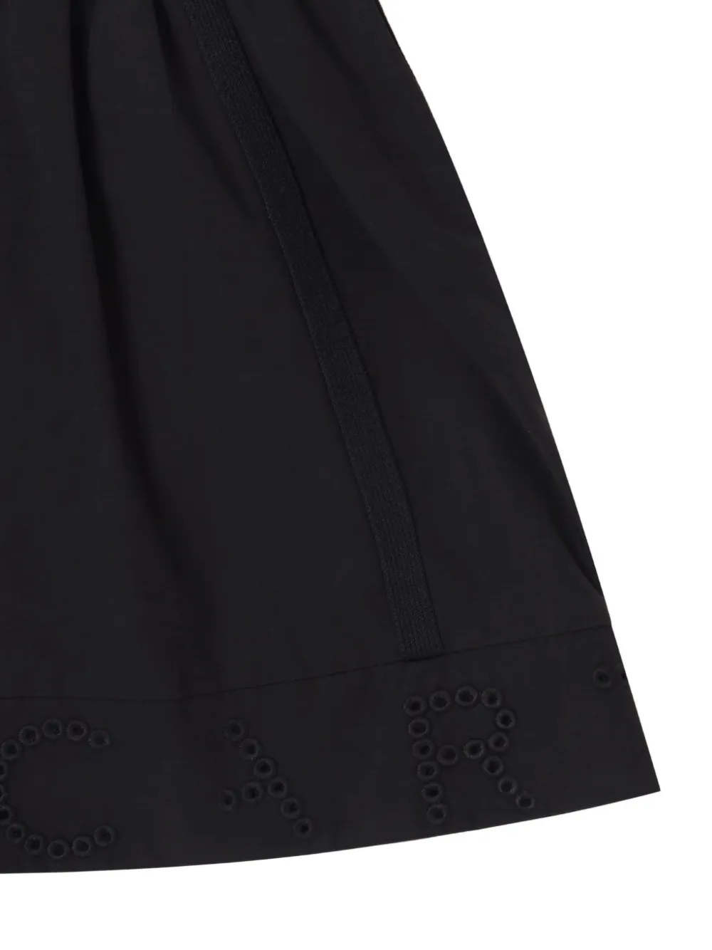 Stella McCartney Kids Rok met geborduurd logo en ritssluiting Zwart