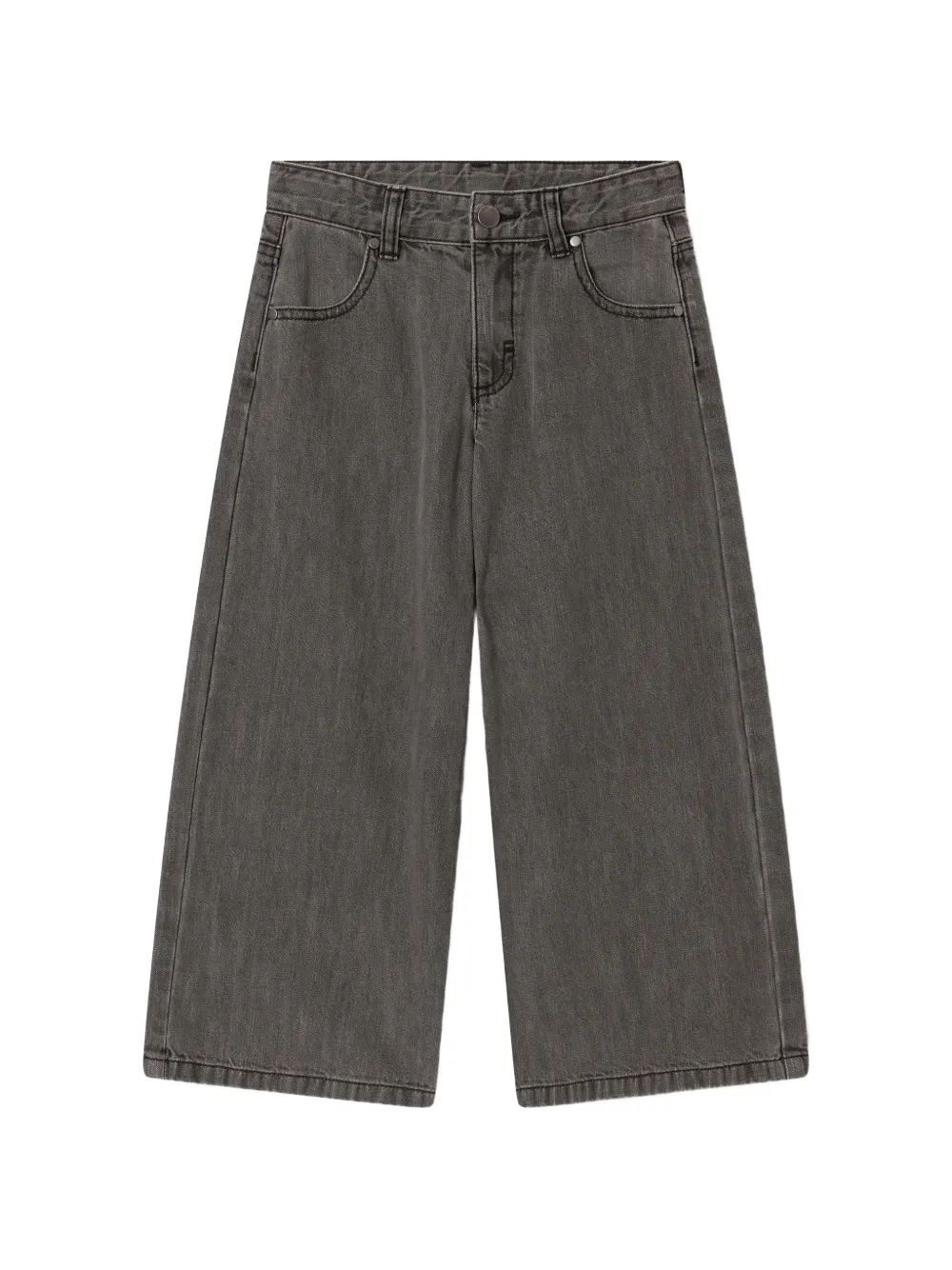 Stella McCartney Kids logo-embroidered jeans - Grigio
