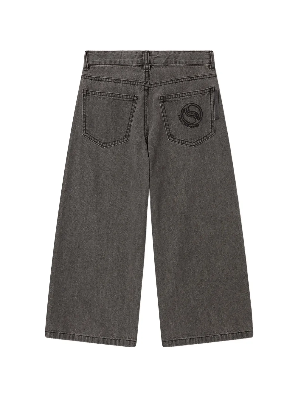 Stella McCartney Kids Jeans met geborduurd logo Grijs