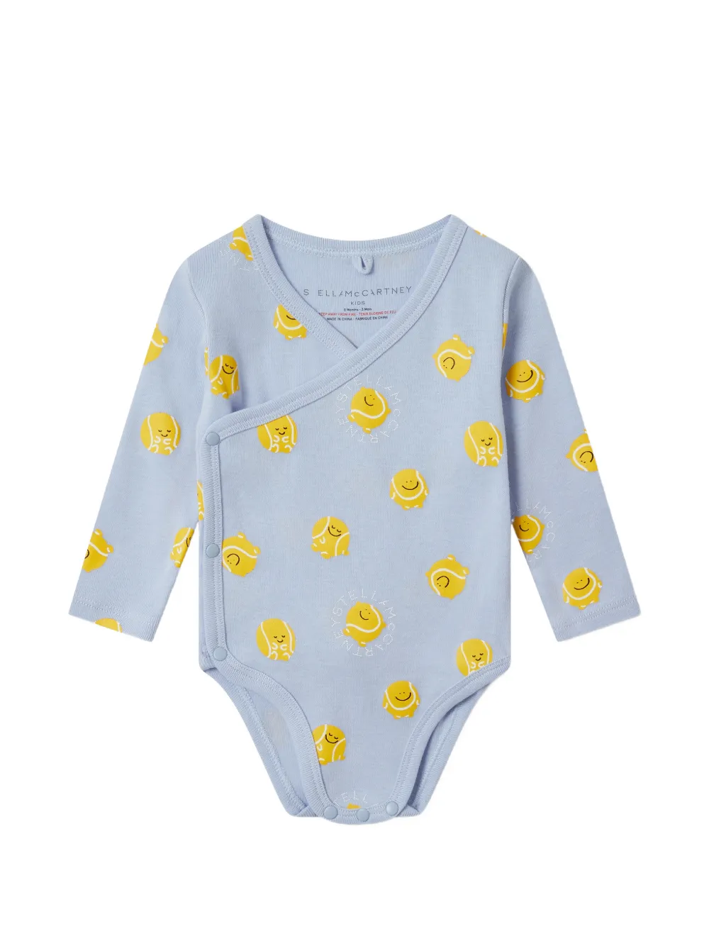 Stella McCartney Kids Twee rompers met tennis-print Blauw