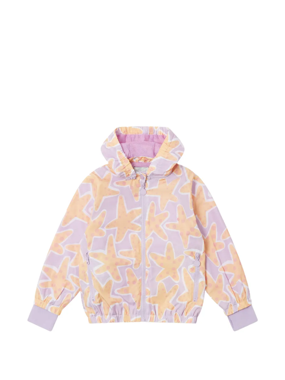 Stella McCartney Kids starfish-print hooded jacket - Viola