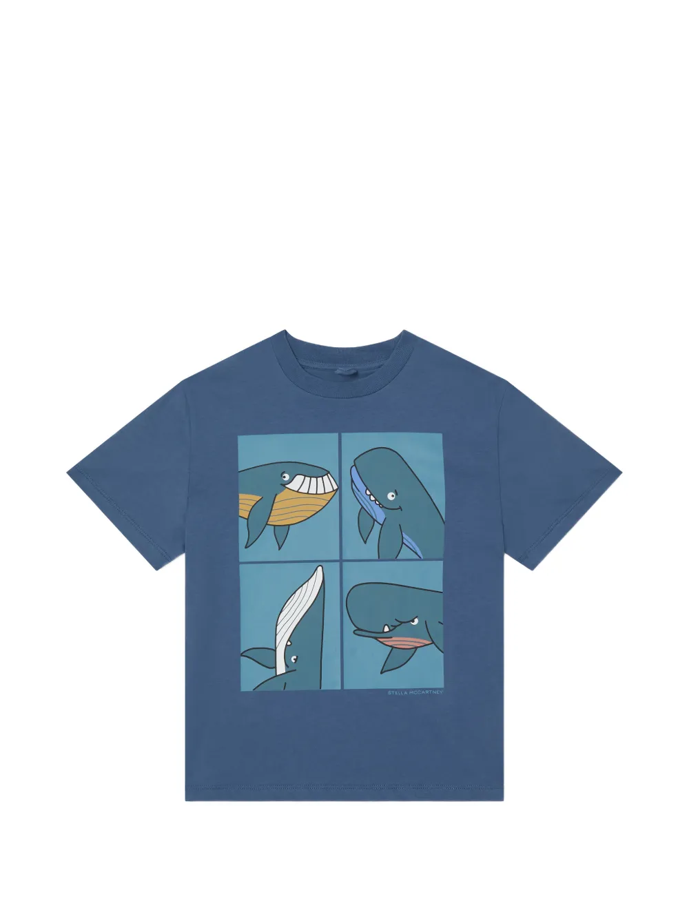 Stella McCartney Kids whale-print T-shirt - Blu