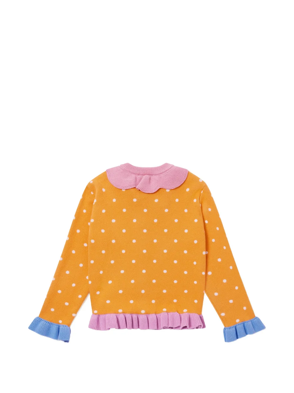 Stella McCartney Kids Vest met stippen en ruches Oranje