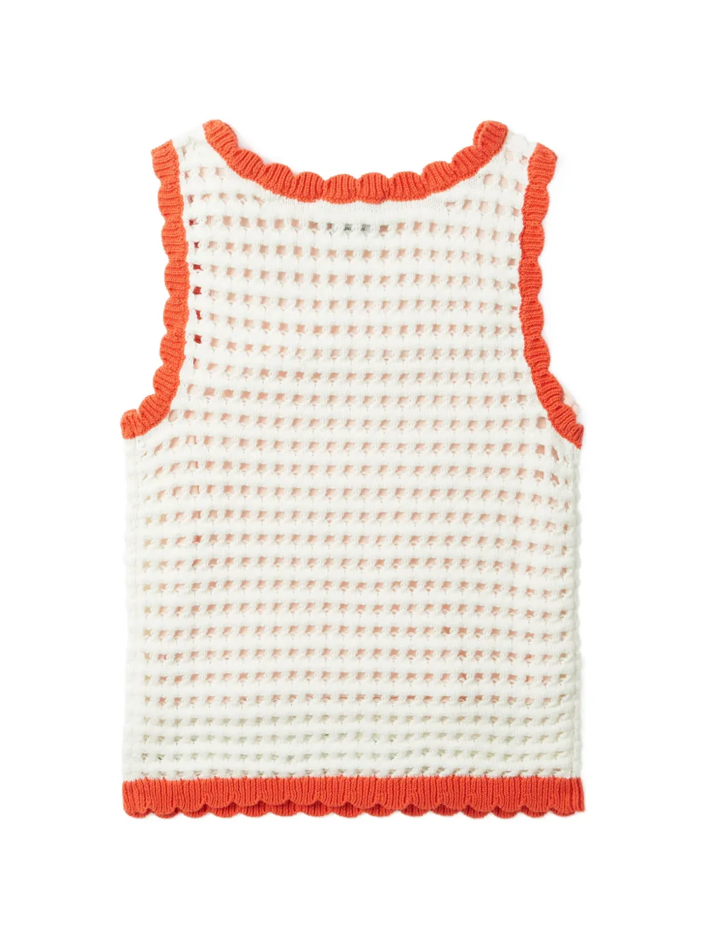 Stella McCartney Kids Gehaakte tanktop met bloemen-patch Wit