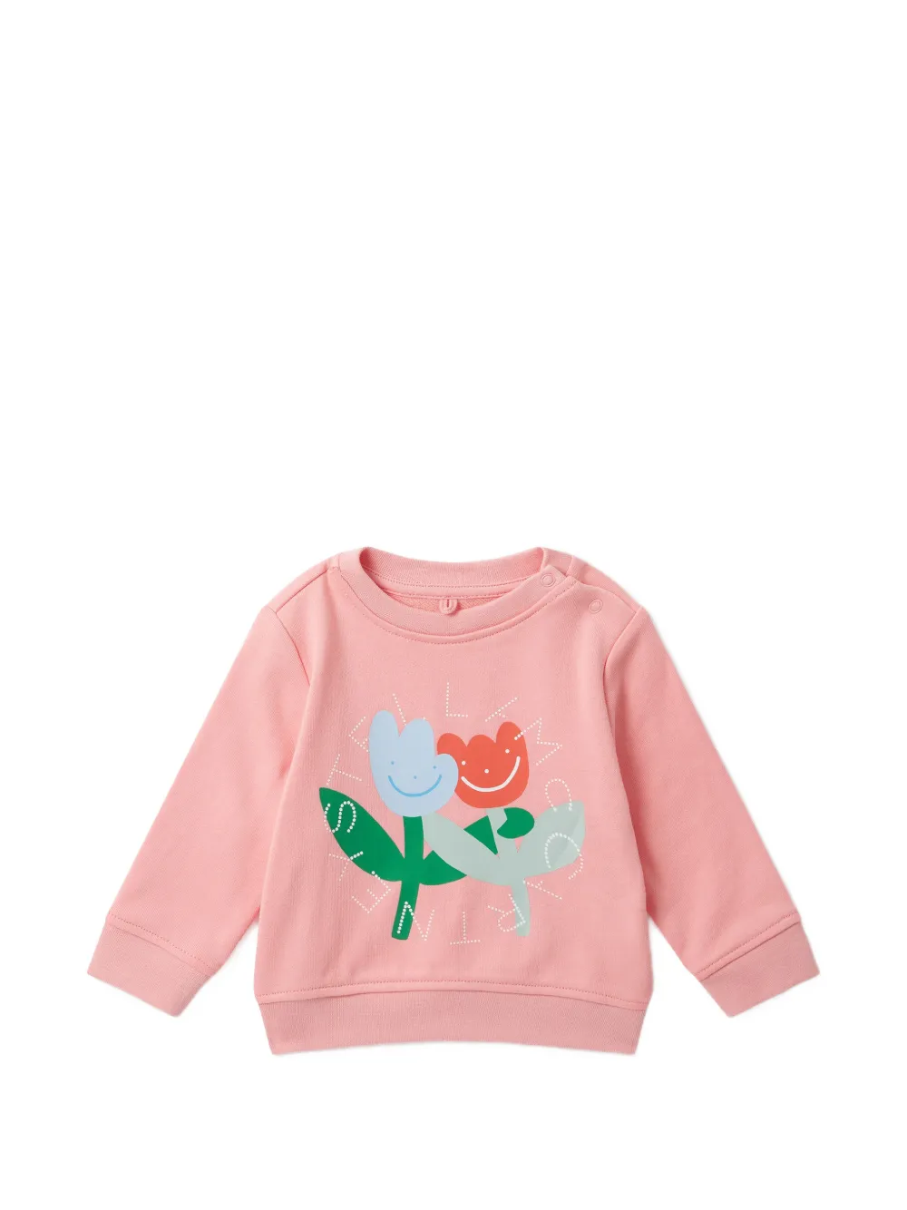 Stella McCartney Kids tulip-print sweatshirt - Rosa