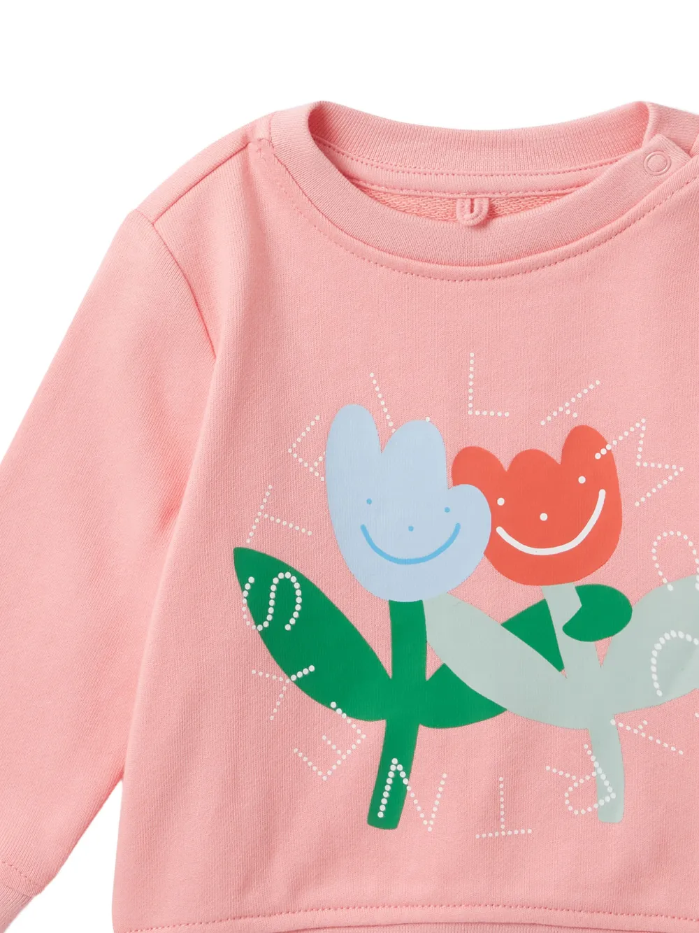 Stella McCartney Kids Sweater met tulp-print Roze