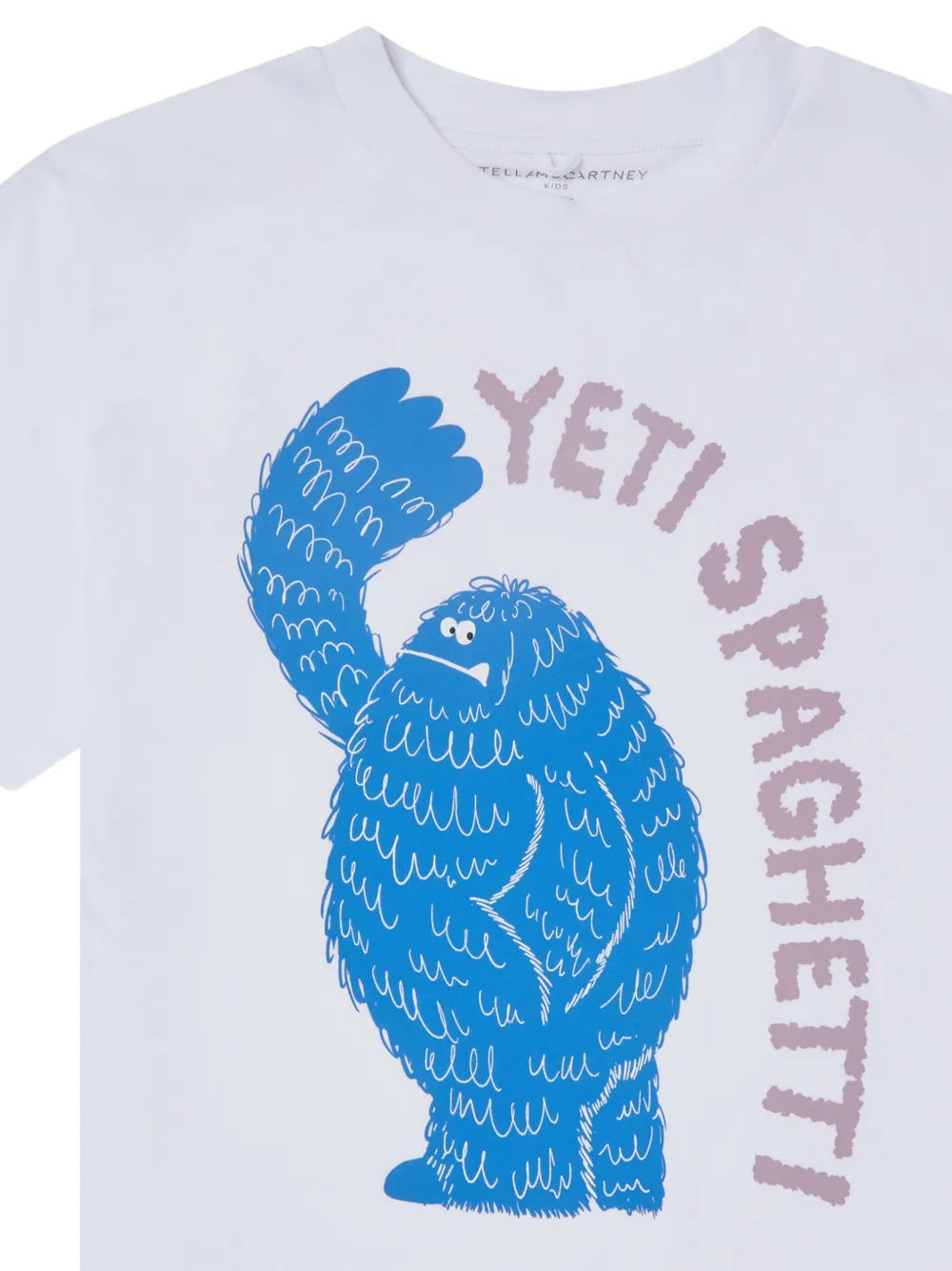 Stella McCartney Kids T-shirt met grafische print Wit