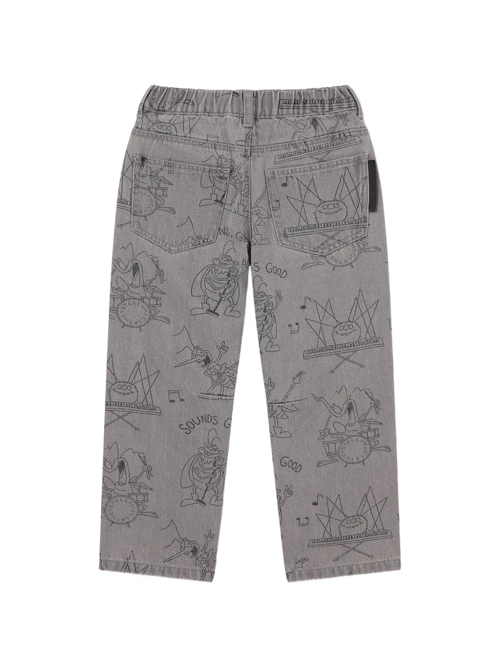 Stella McCartney Kids Jeans met print Grijs