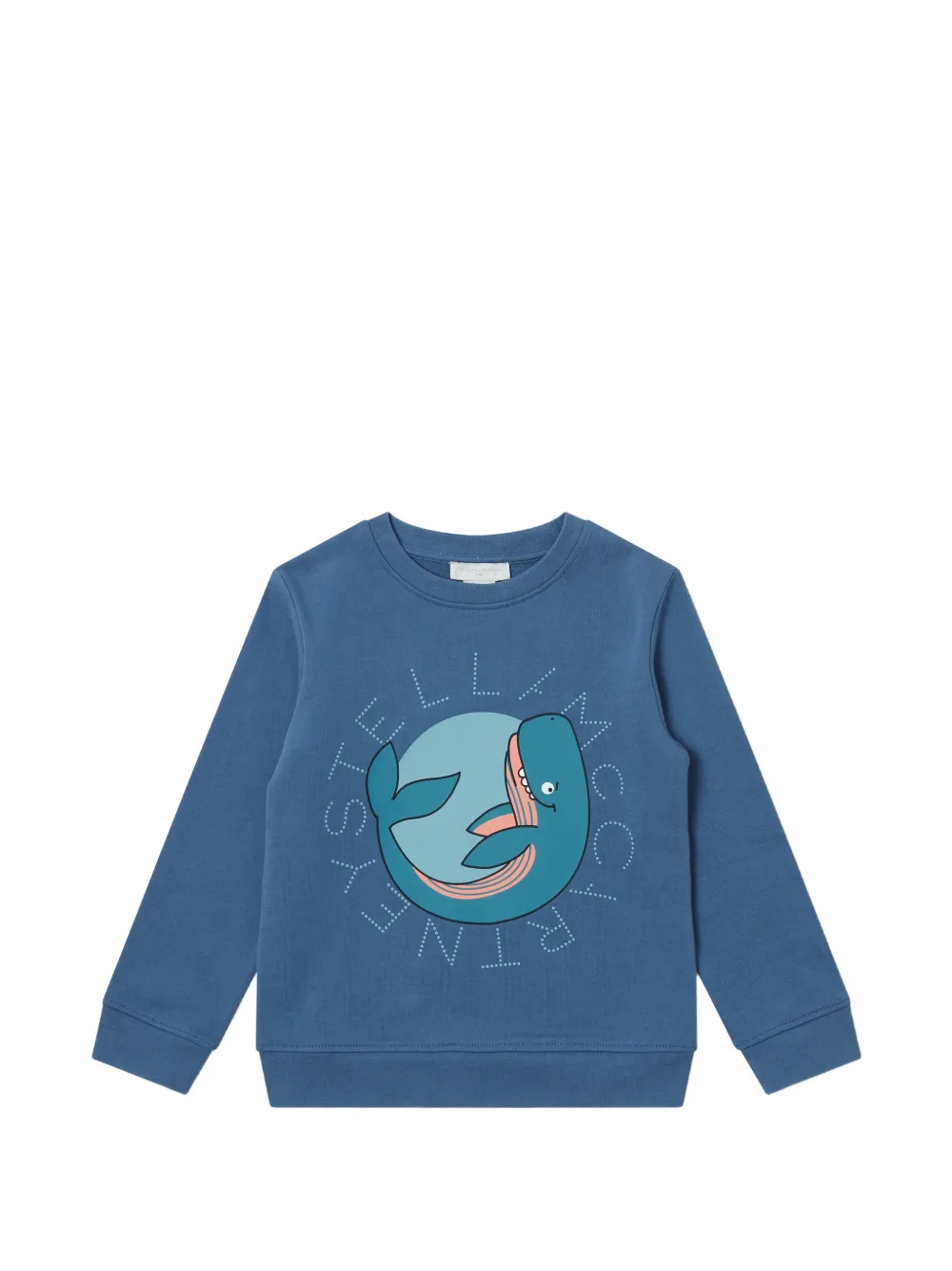 Stella McCartney Kids whale-print sweatshirt - Blu
