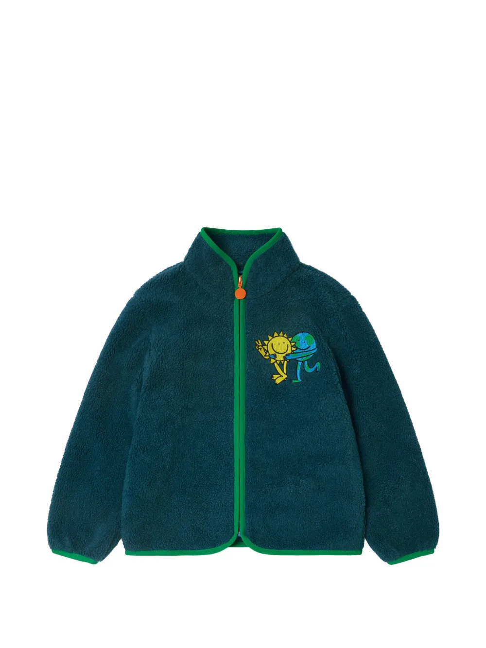 Stella McCartney Kids Giacca Earth Friends con stampa grafica - Blu