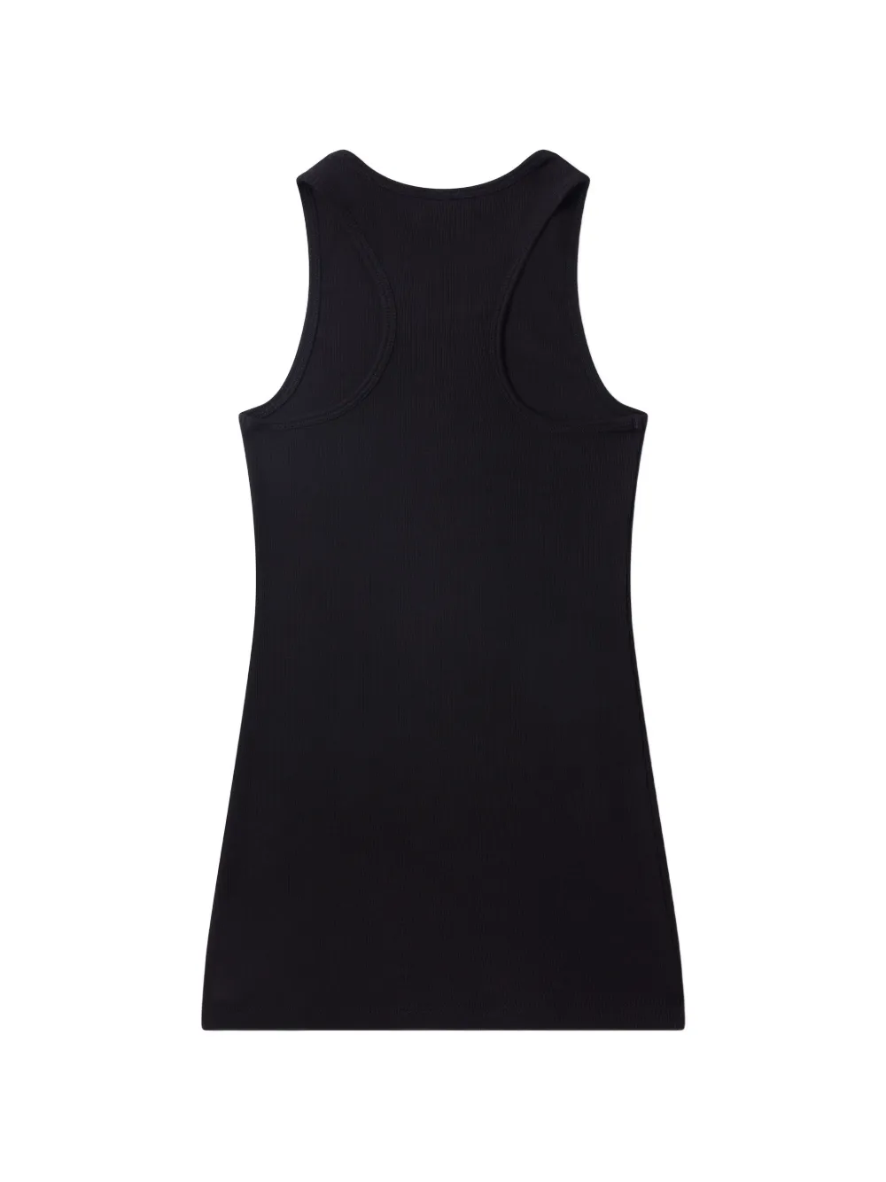 Stella McCartney Kids Geribbelde jurk met geborduurd logo Zwart