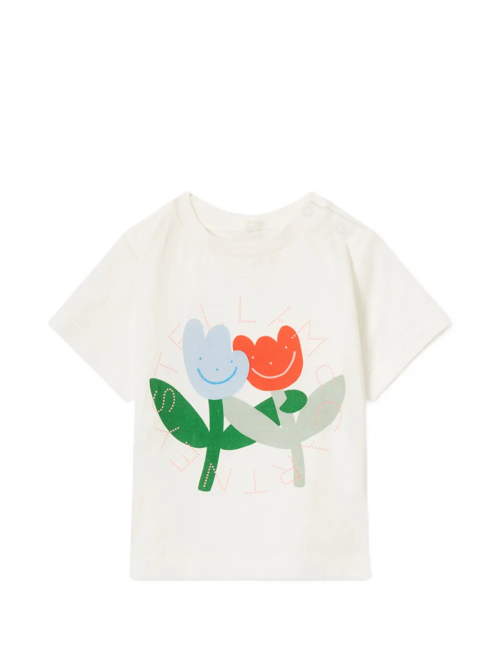 Stella McCartney Kids graphic-print T-shirt - Toni neutri
