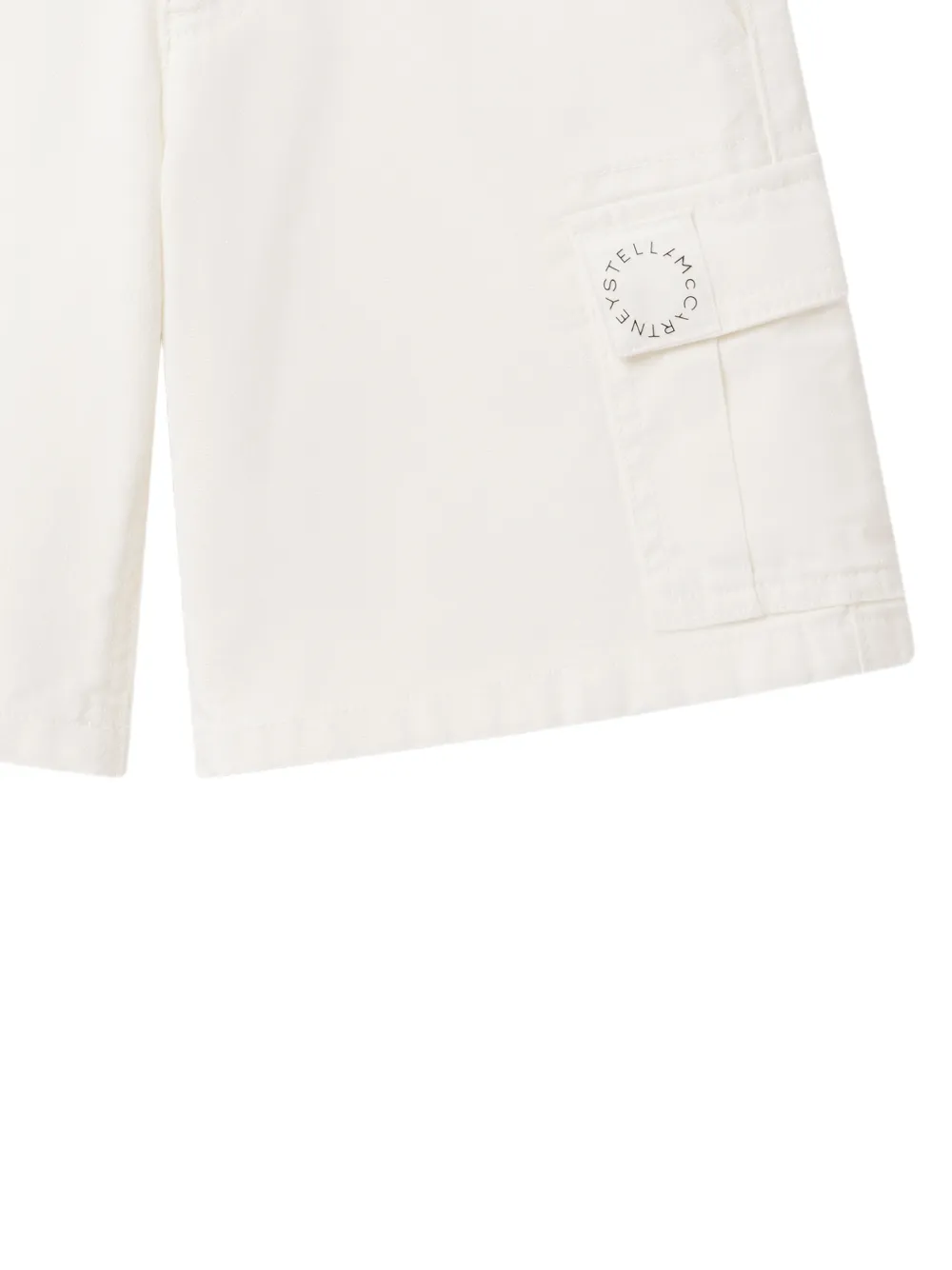 Stella McCartney Kids Shorts met logopatch Wit