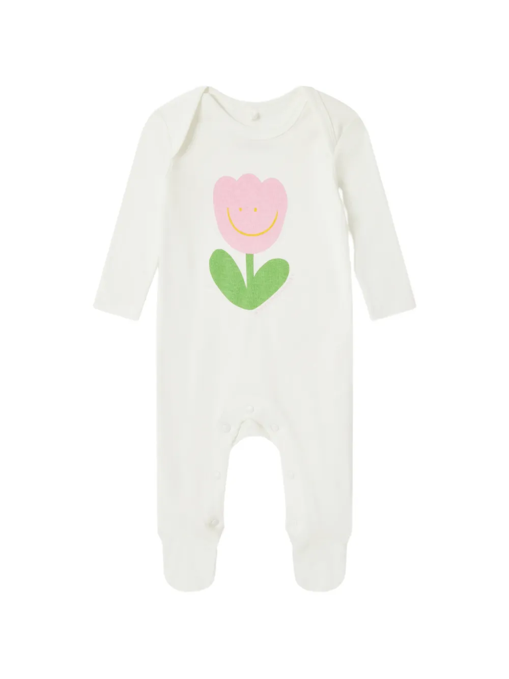 Stella McCartney Kids Romperset met bloemen-print Beige