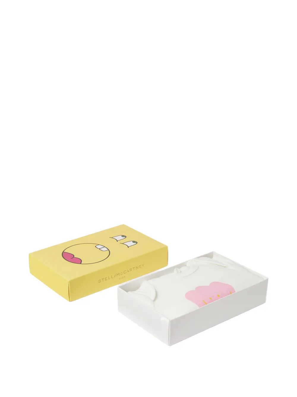 Stella McCartney Kids Romperset met bloemen-print Beige