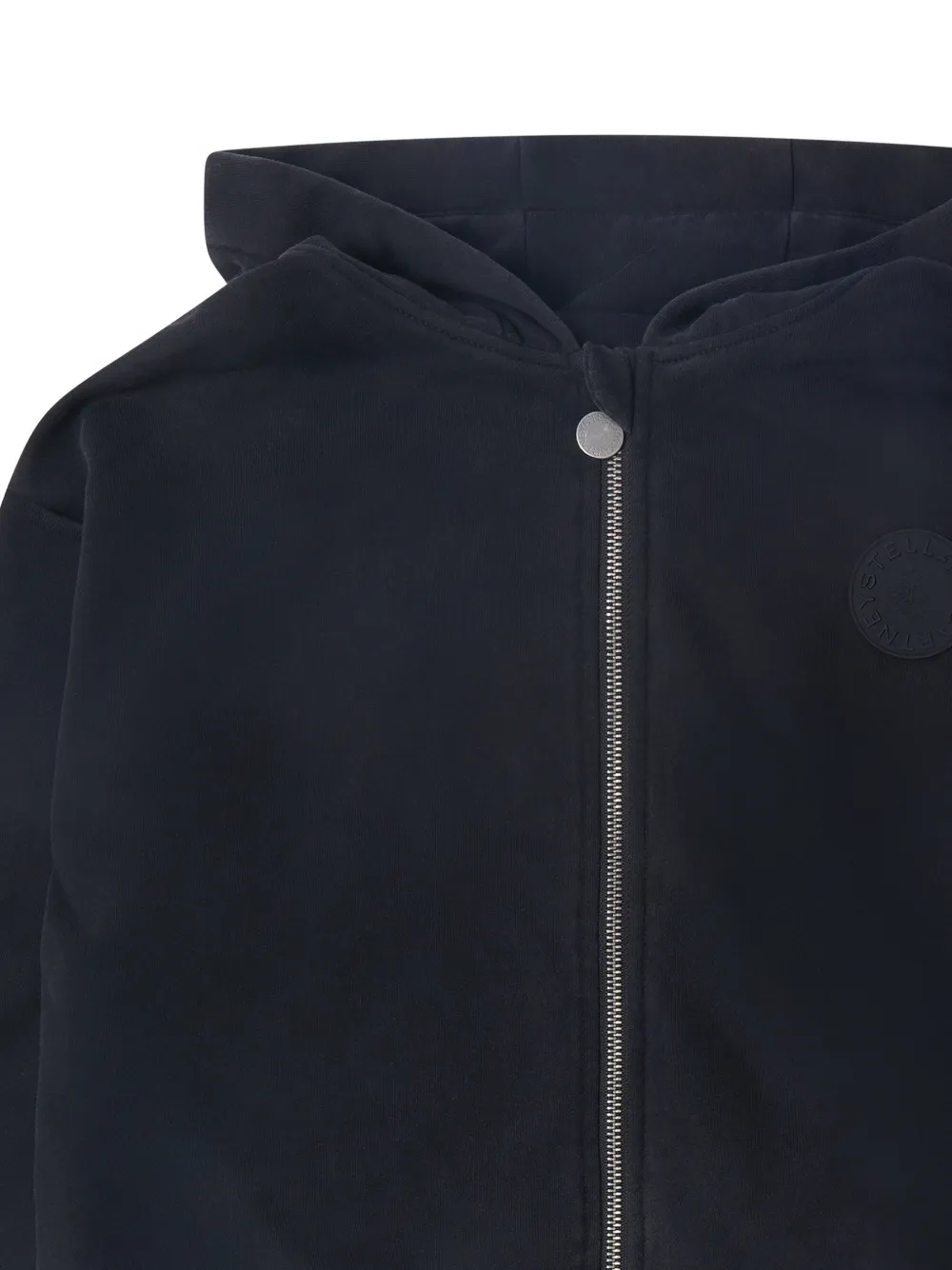 Stella McCartney Kids Hoodie met logo-applicatie Zwart