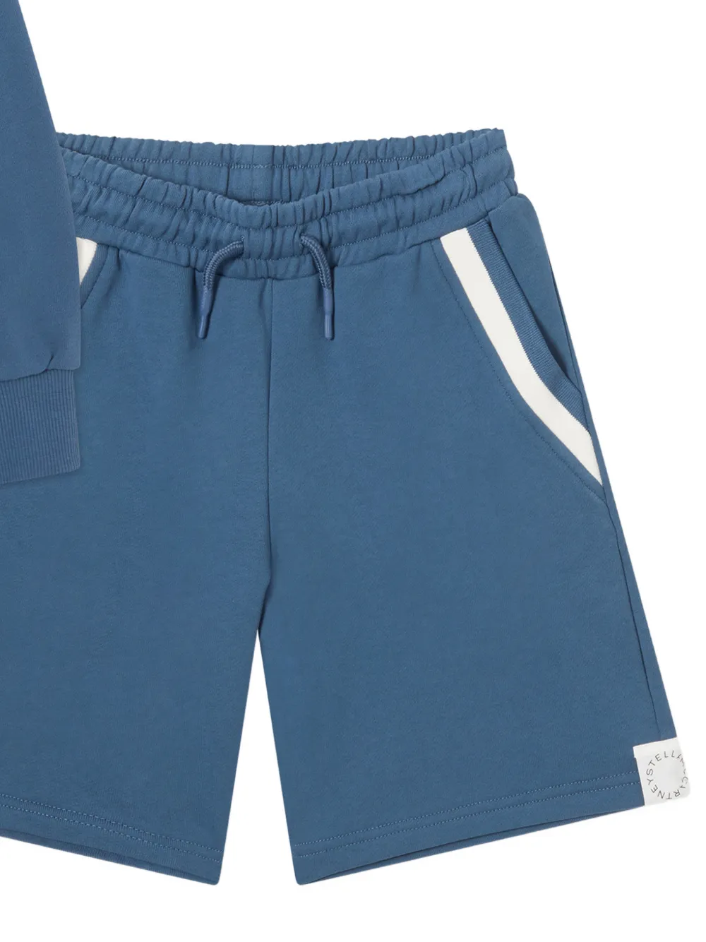 Stella McCartney Kids Trainingspak met gestreept detail Blauw