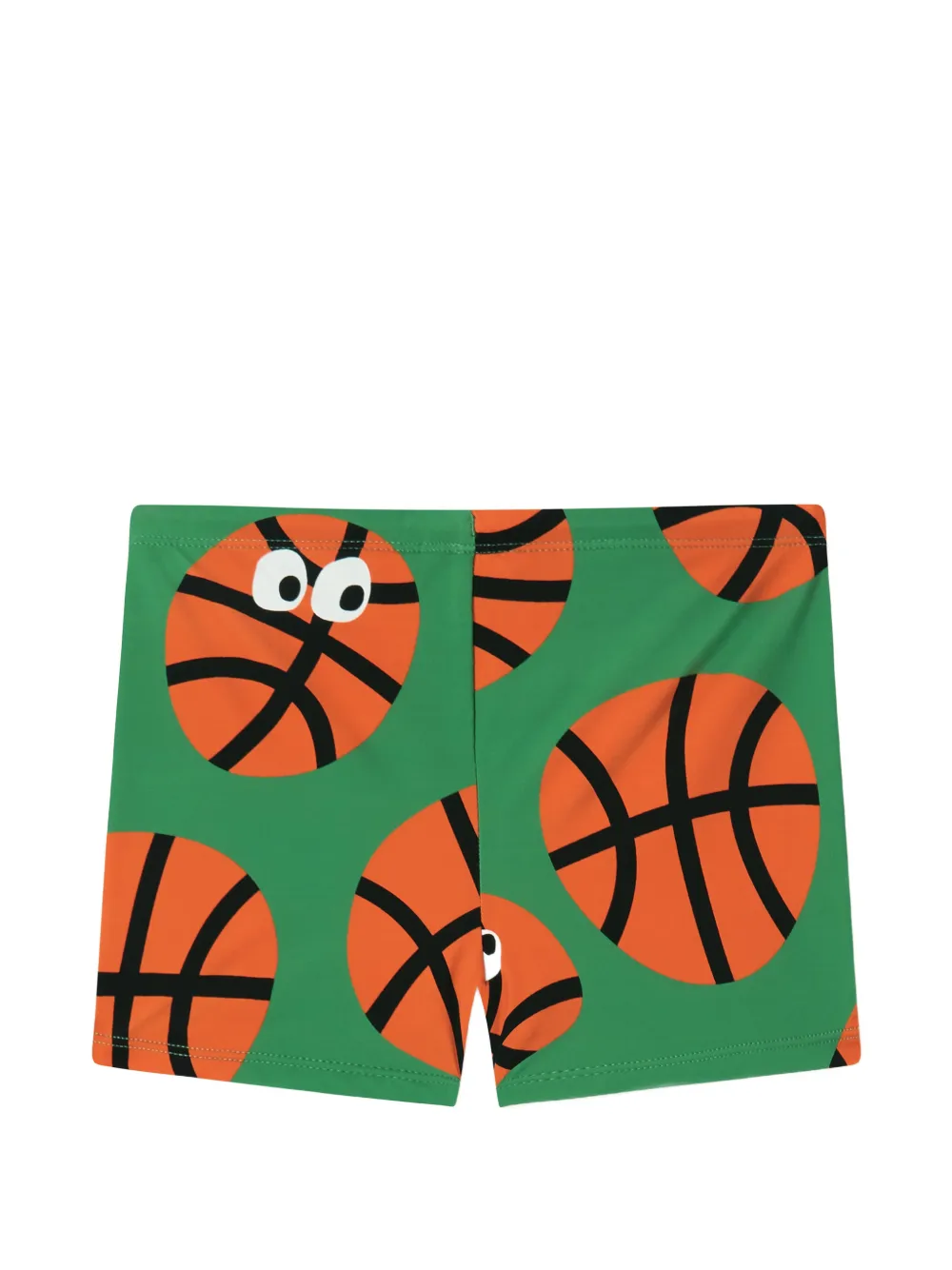 Stella McCartney Kids Zwembroek met basketbalprint Groen
