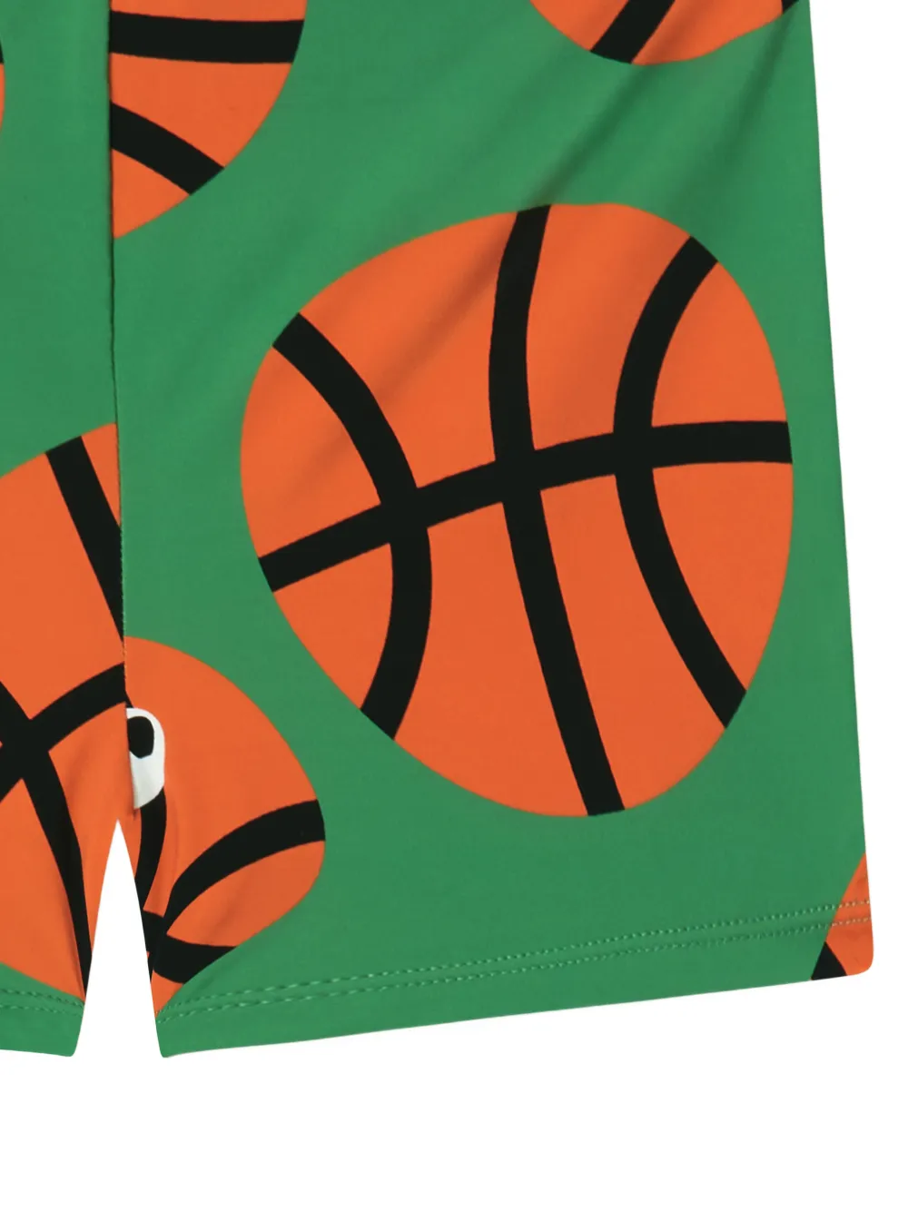 Stella McCartney Kids Zwembroek met basketbalprint Groen
