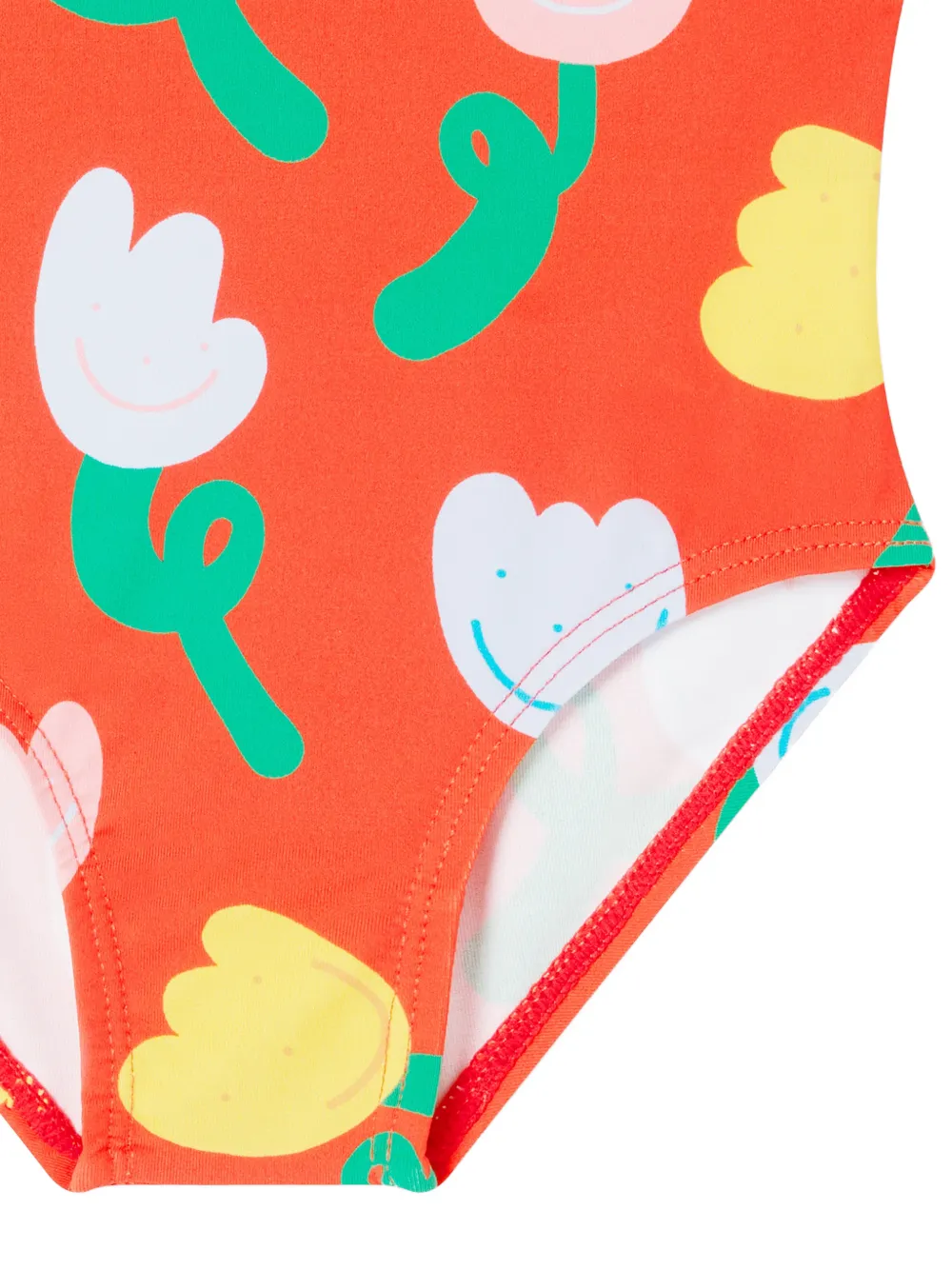 Stella McCartney Kids Badpak met bloemen-print Oranje